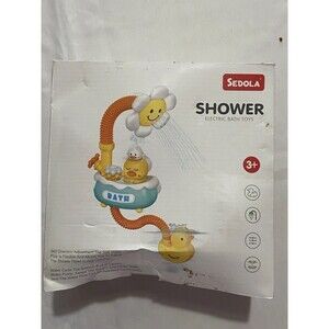 Toddler Electric Shower Bath Toy Ducks Flower Suction 360 Direction Adjustment
